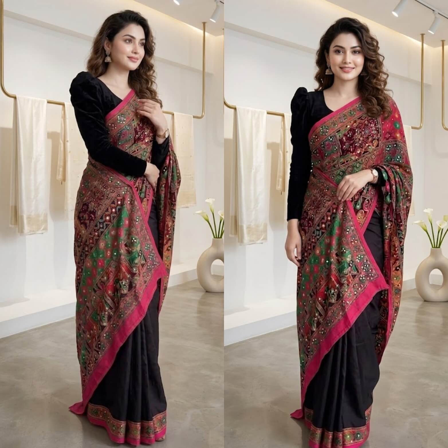 Ready to wear zip gown saree
